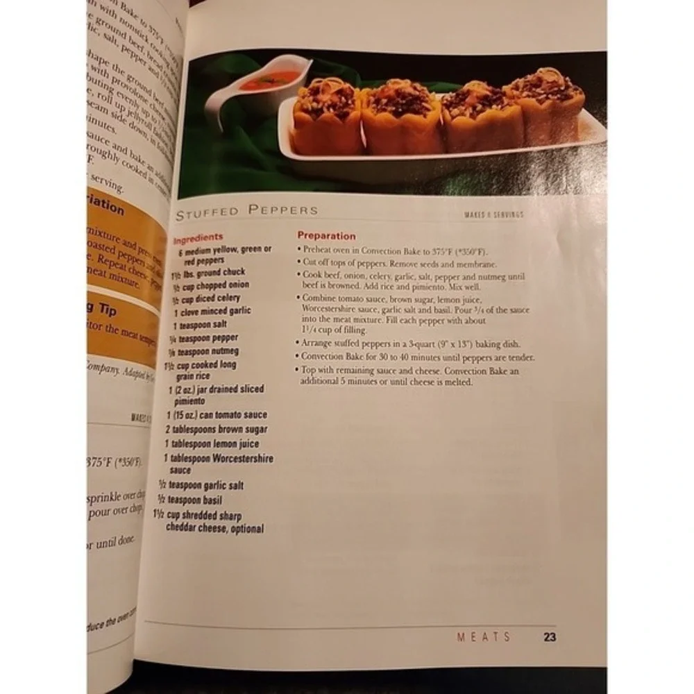 The Convection Oven Cookbook / GE Recipes Tips 96 Color Pages / NEW & UNREAD!‎